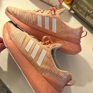 Pink adidas sneakers